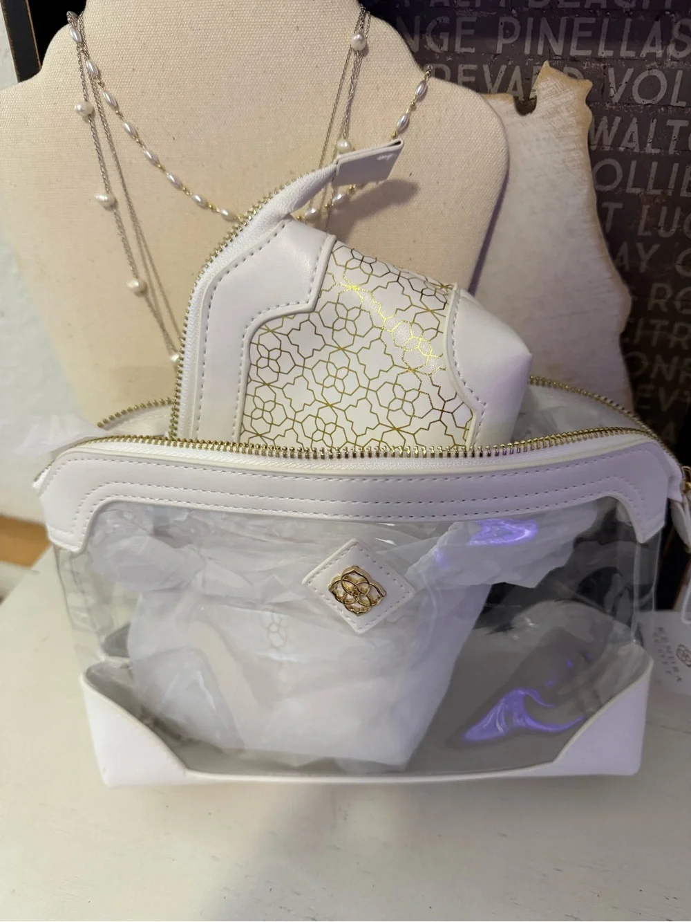 Kendra Scott duo cosmetic pouches set NWT